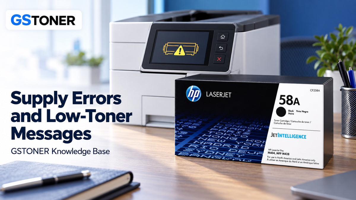 Supply Errors and Low-Toner Messages: Clearing Them Safely