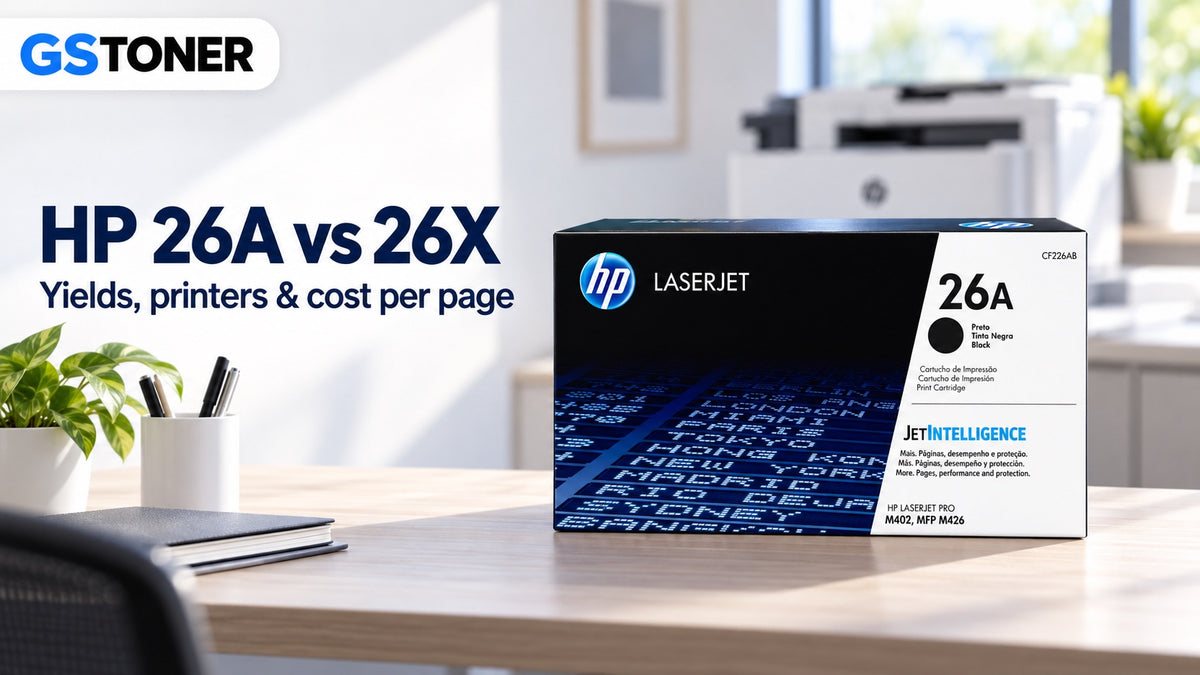 HP 26A vs 26X Toner: Yields, Printers & Cost Per Page