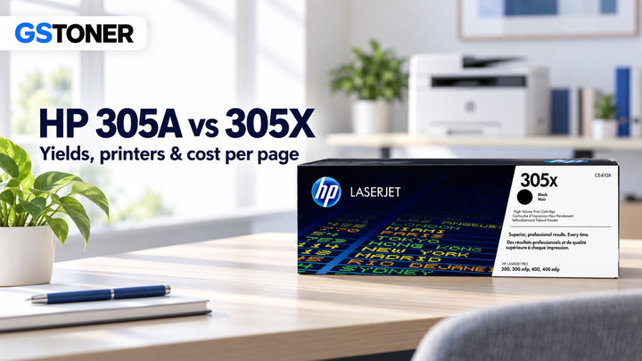 HP 305A vs 305X Toner: Yields, Printers & Cost Per Page