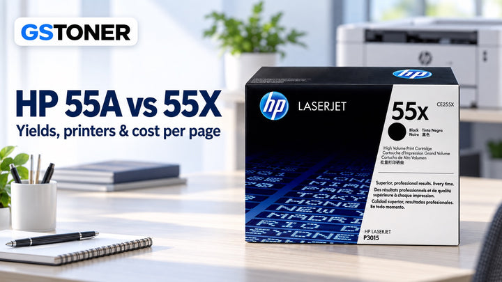 HP 55A vs 55X Toner: Yields, Printers & Cost Per Page