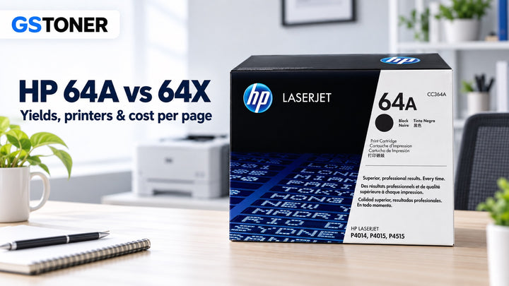 HP 64A vs 64X Toner: Yields, Printers & Cost Per Page