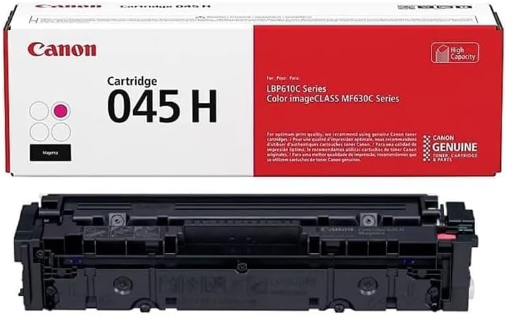 Canon 045H Magenta Toner Cartridge (1244C001) — genuine Canon original, factory sealed box