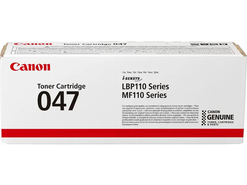 Canon 047 Toner Cartridge (2164C001) — genuine Canon original, factory sealed box