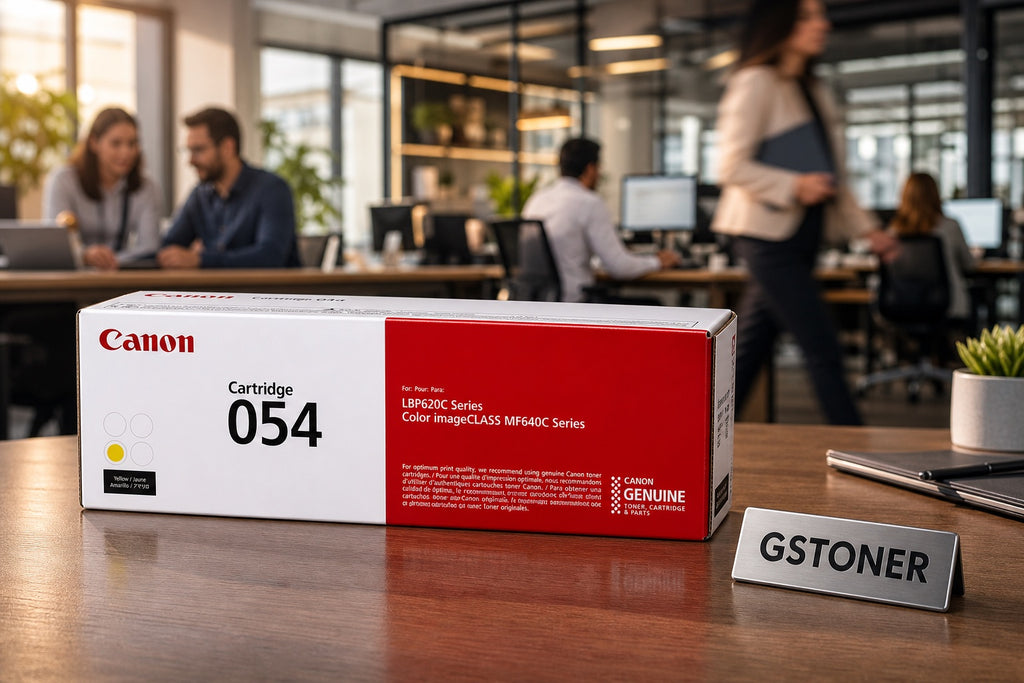 Canon 054 Yellow Toner Cartridge — GS TONER studio photo