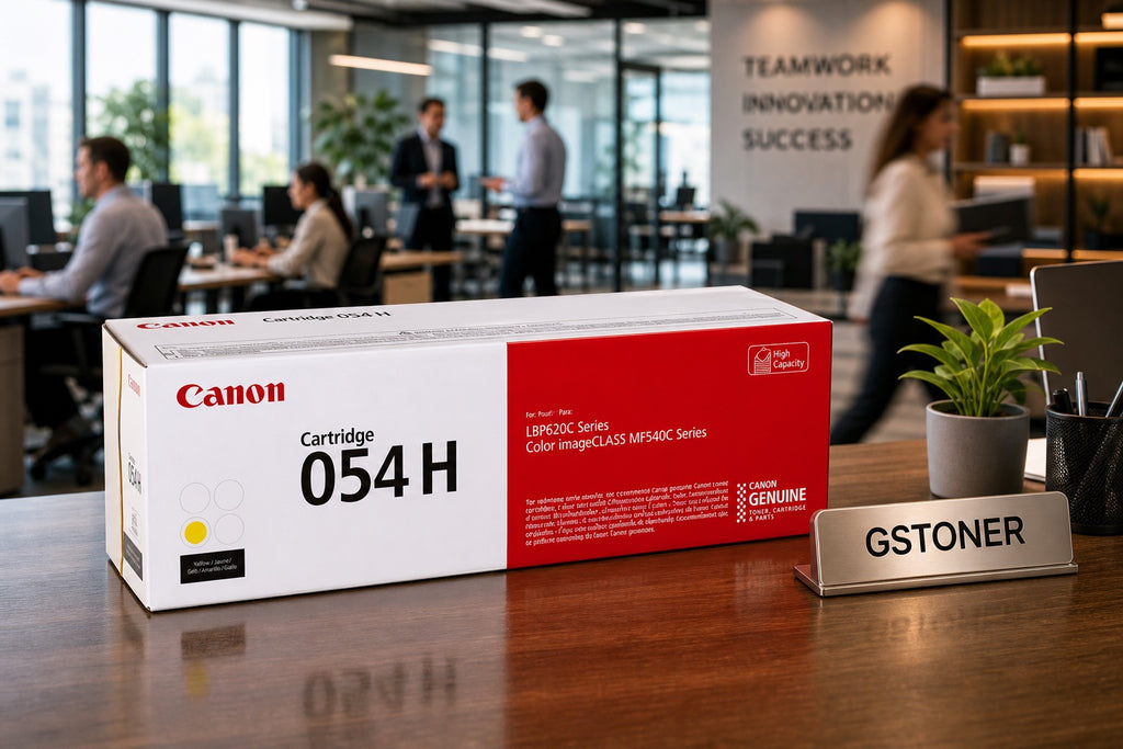 Canon 054H Yellow Toner Cartridge — GS TONER studio photo