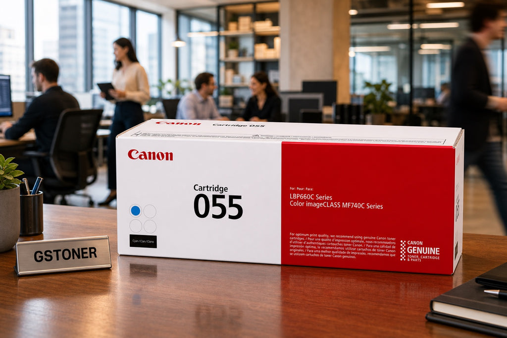 Canon 055 Cyan Toner Cartridge — GS TONER studio photo