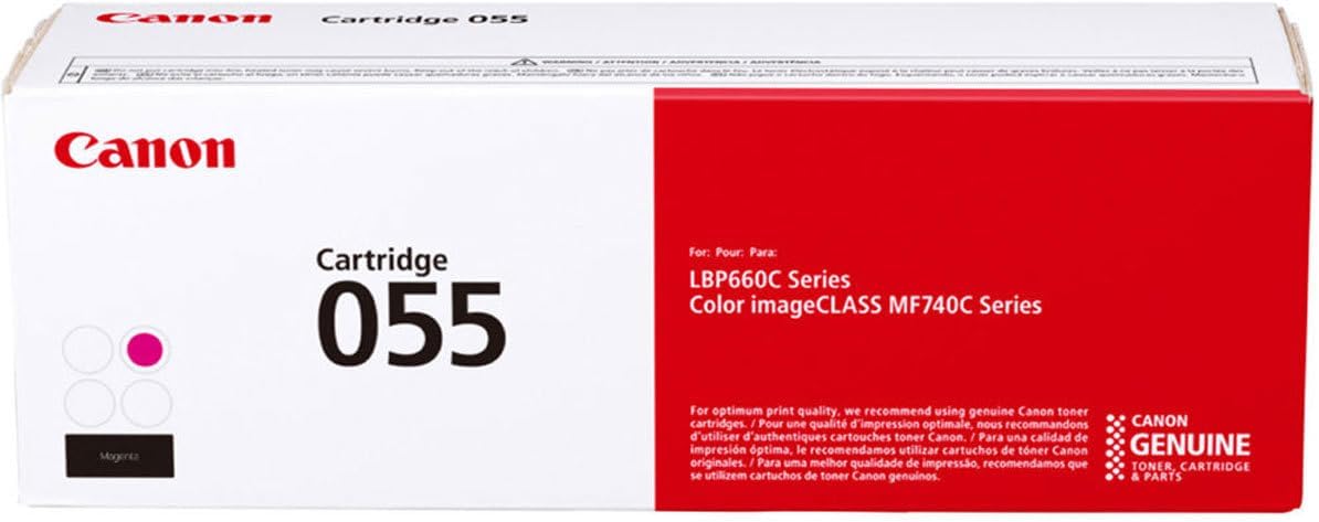 Canon 055 Magenta Toner Cartridge (3014C001) — genuine Canon original, factory sealed box