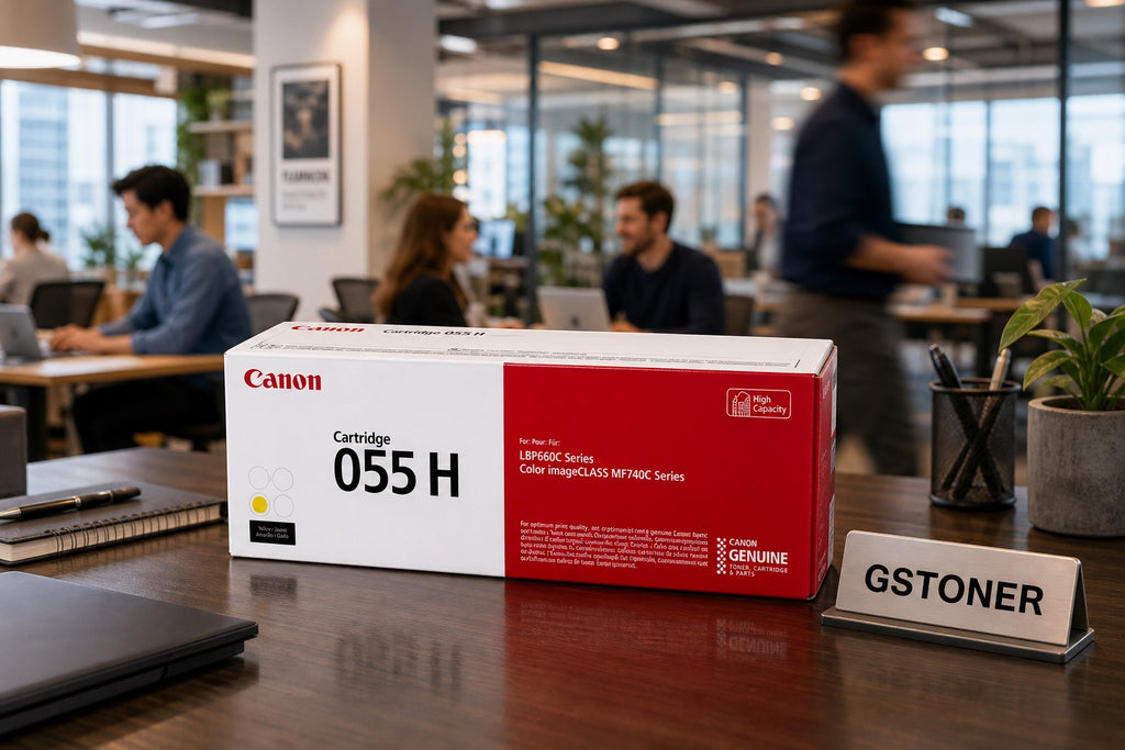 Canon 055H Yellow Toner Cartridge — GS TONER studio photo