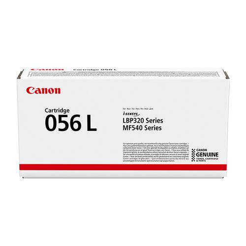 Canon 056L Toner Cartridge (3006C001) — genuine Canon original, factory sealed box