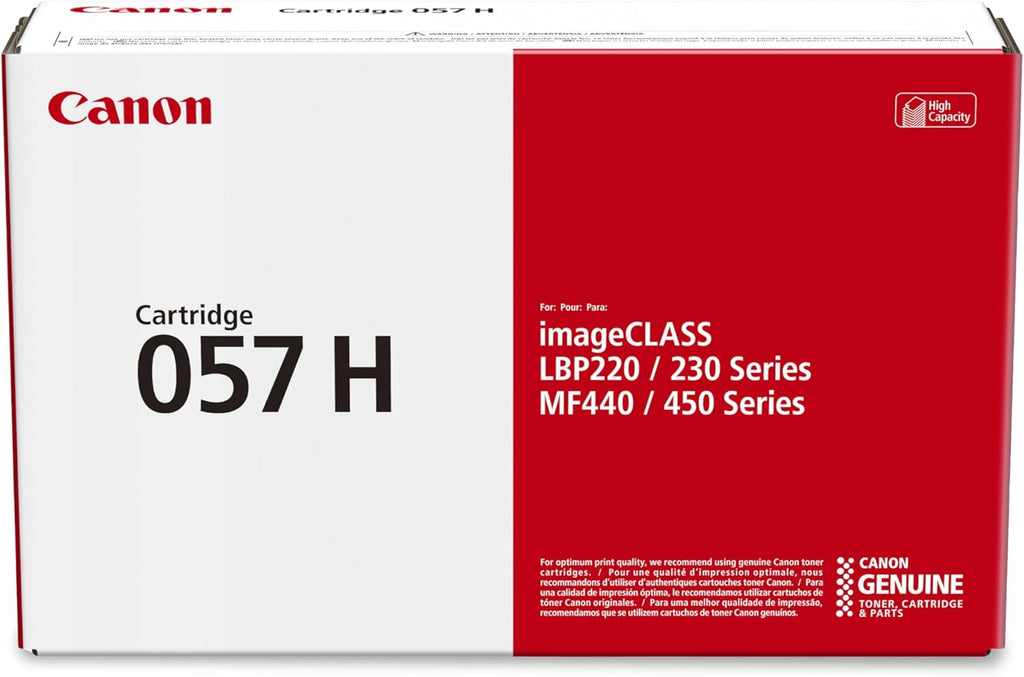 Canon 057H Toner Cartridge (3010C001) — genuine Canon original, factory sealed box
