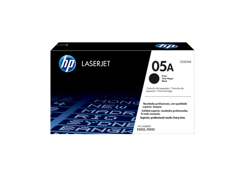 HP 05A Toner Cartridge (CE505A) — genuine HP original, factory sealed box