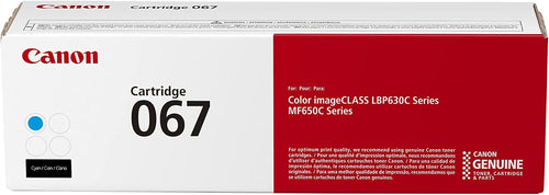 Canon 067 Cyan Toner Cartridge (5101C001) — genuine Canon original, factory sealed box