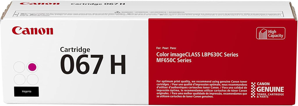 Canon 067H Magenta Toner Cartridge (5104C001) — genuine Canon original, factory sealed box
