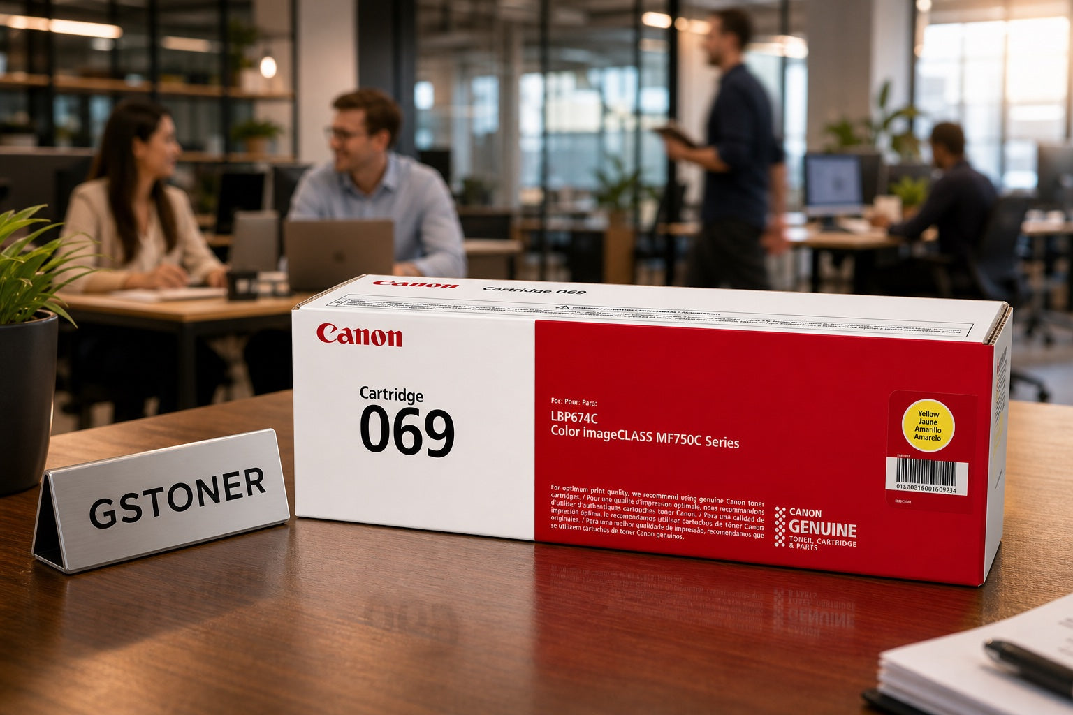 Canon 069 Yellow Toner Cartridge — GS TONER studio photo