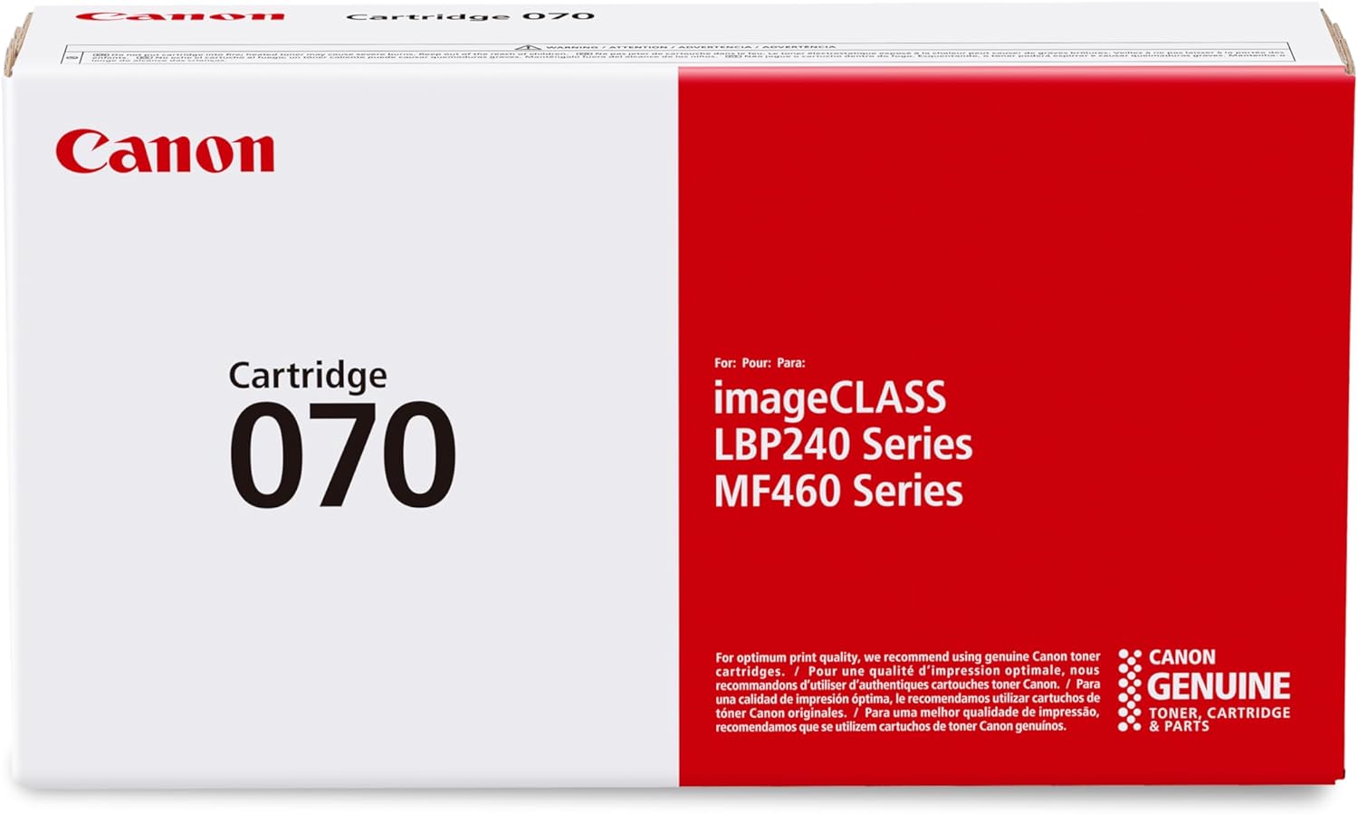 Canon 070 Toner Cartridge (5639C001) — genuine Canon original, factory sealed box