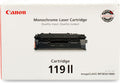 Canon 119II Toner Cartridge (3480B001) — genuine Canon original, factory sealed box