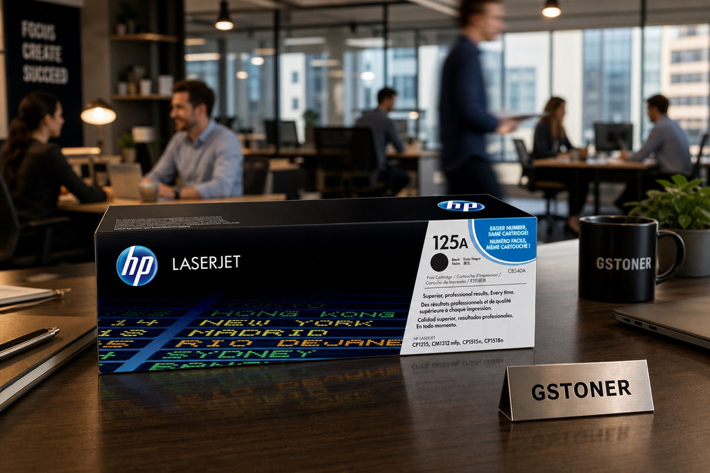 HP 125A Toner Cartridge — GS TONER studio photo