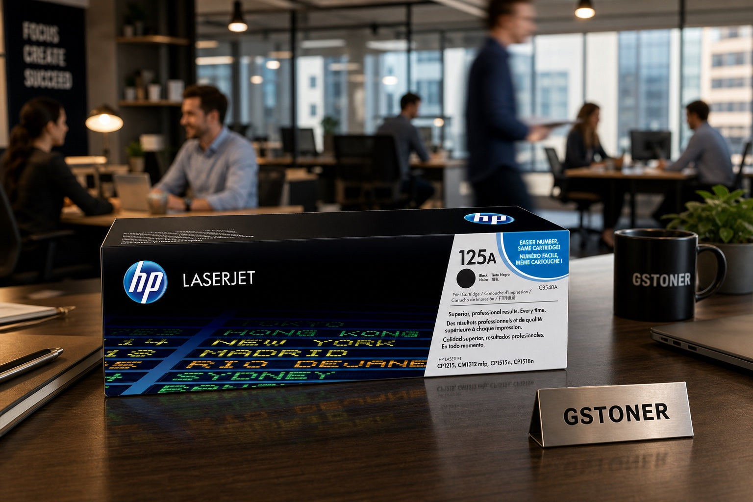 HP 125A Toner Cartridge — GS TONER studio photo