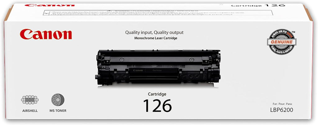 Canon 126 Toner Cartridge (3483B001) — genuine Canon original, factory sealed box