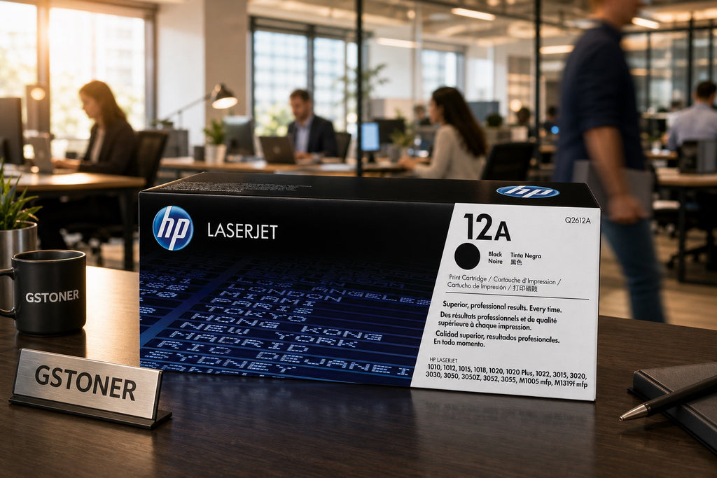 HP 12A Toner Cartridge — GS TONER studio photo