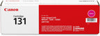 Canon 131 Magenta Toner Cartridge (6270B001) — genuine Canon original, factory sealed box