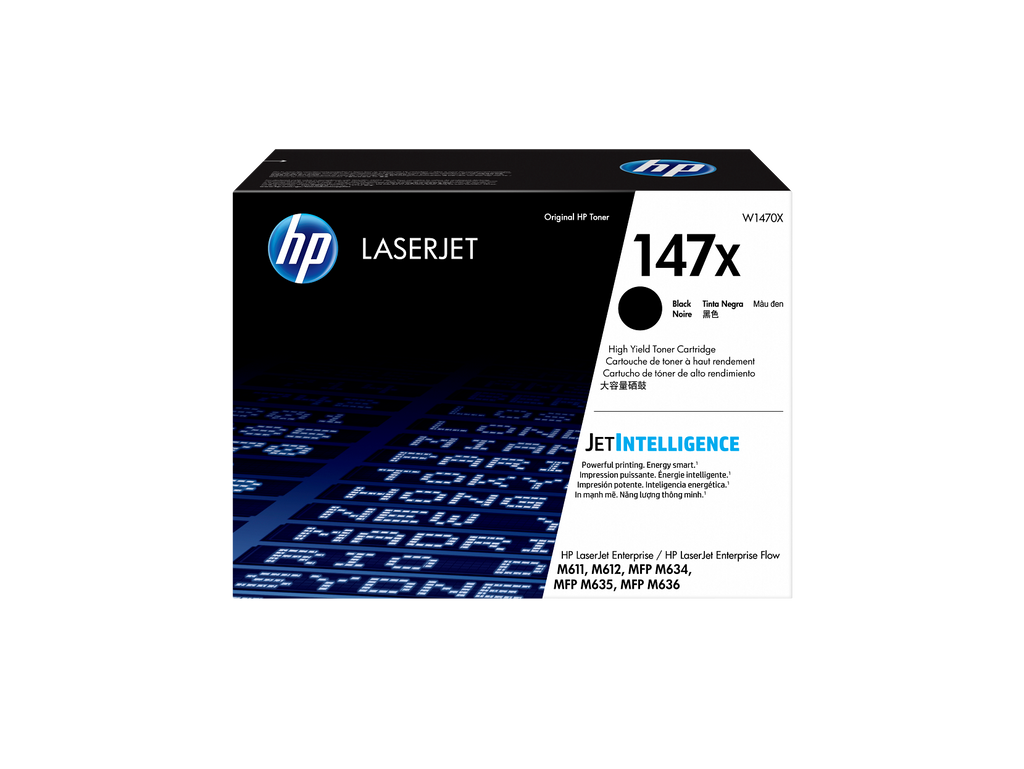 HP 147X Toner Cartridge (W1470X) — genuine HP original, factory sealed box