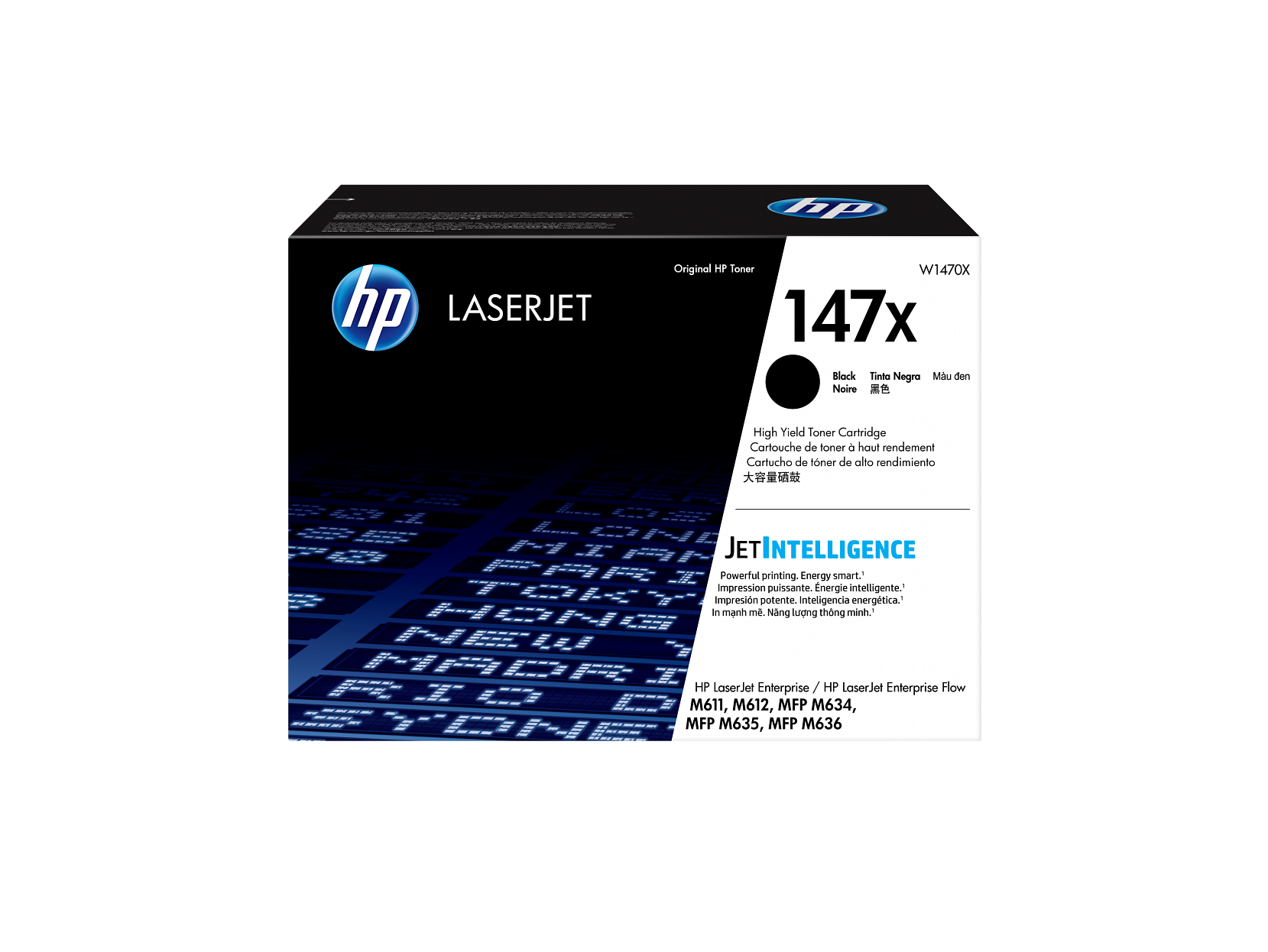 HP 147X Toner Cartridge (W1470X) — genuine HP original, factory sealed box