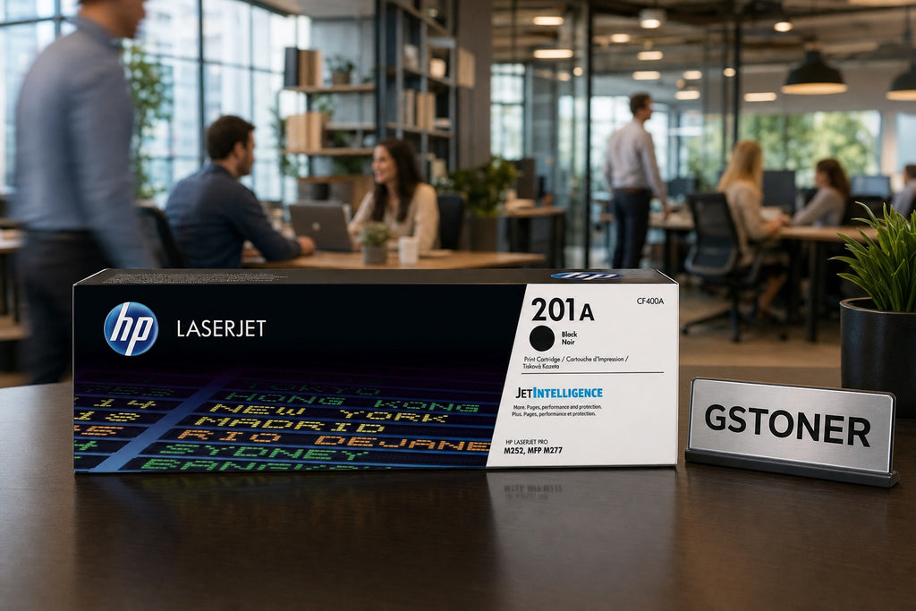 HP 201A Toner Cartridge — GS TONER studio photo