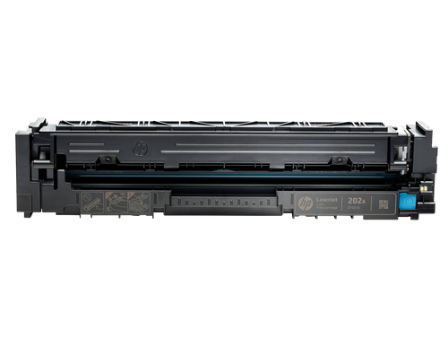 HP 202A Cyan Toner Cartridge (CF501A) — genuine HP original, factory sealed box
