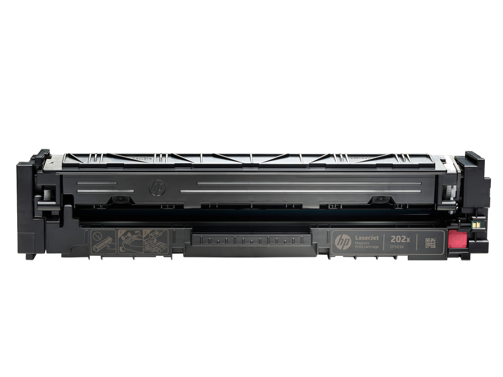 HP 202X Magenta Toner Cartridge (CF503X) — genuine HP original, factory sealed box
