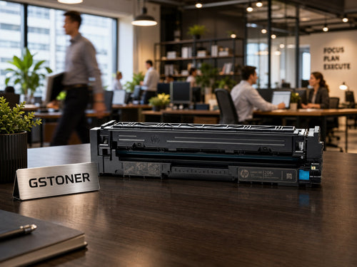 HP 206A Cyan Toner Cartridge — GS TONER studio photo