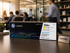 HP 206A Yellow Toner Cartridge — GS TONER studio photo