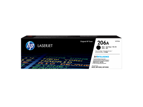 HP 206A Toner Cartridge (W2110A) — genuine HP original, factory sealed box