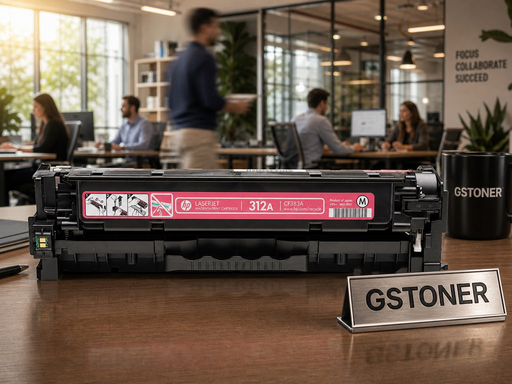 HP 312A Magenta Toner Cartridge — GS TONER studio photo