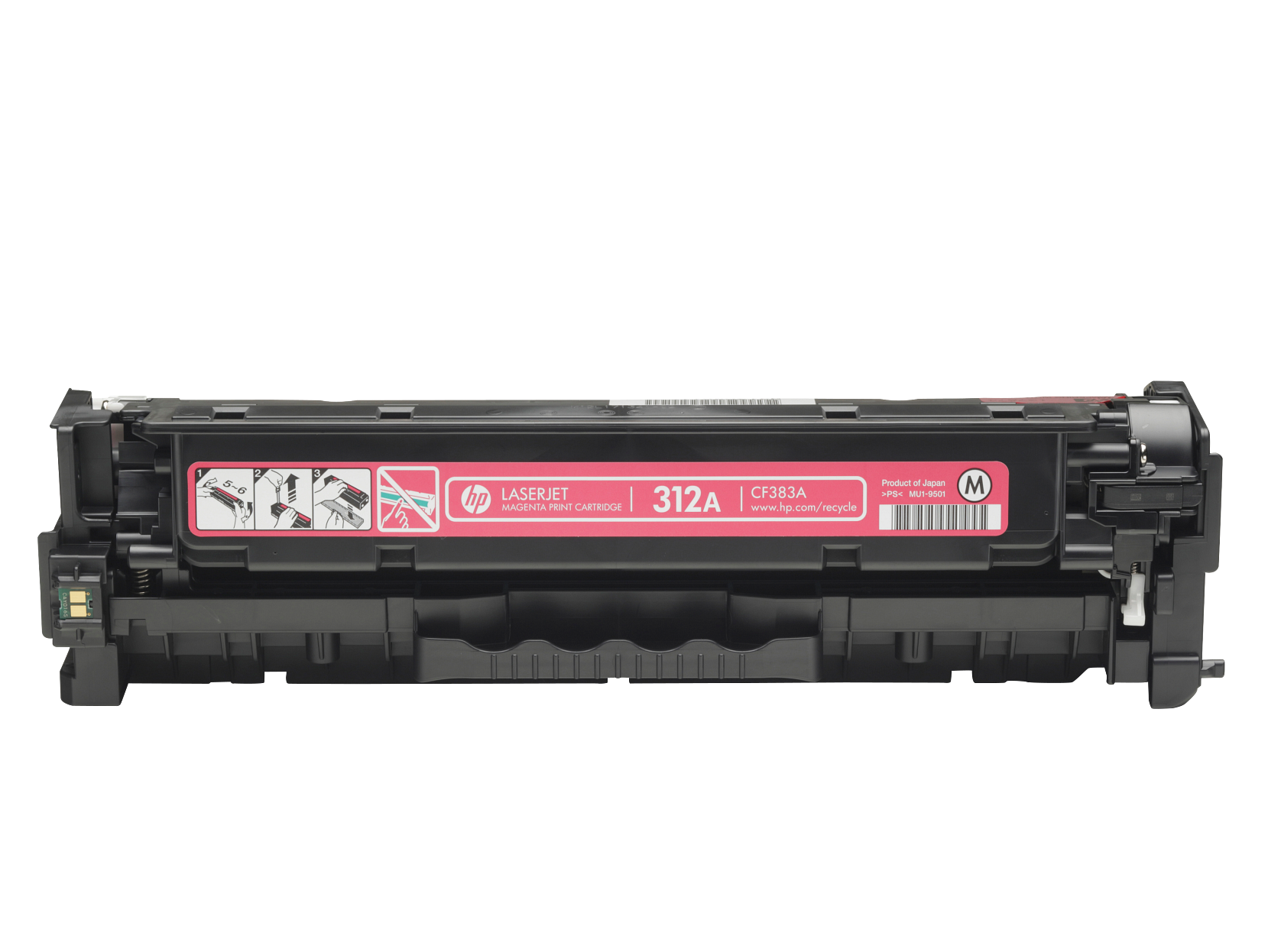 HP 312A Magenta Toner Cartridge (CF383A) — genuine HP original, factory sealed box