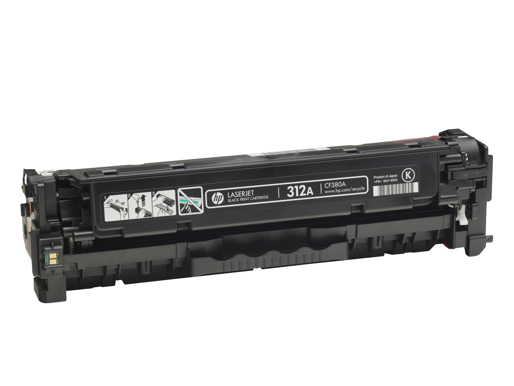 HP 312A Toner Cartridge (CF380A) — genuine HP original, factory sealed box