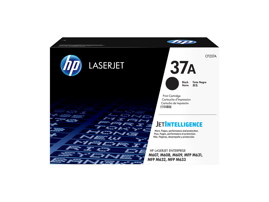 HP 37A Toner Cartridge (CF237A) — genuine HP original, factory sealed box