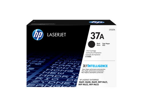 HP 37A Toner Cartridge (CF237A) — genuine HP original, factory sealed box
