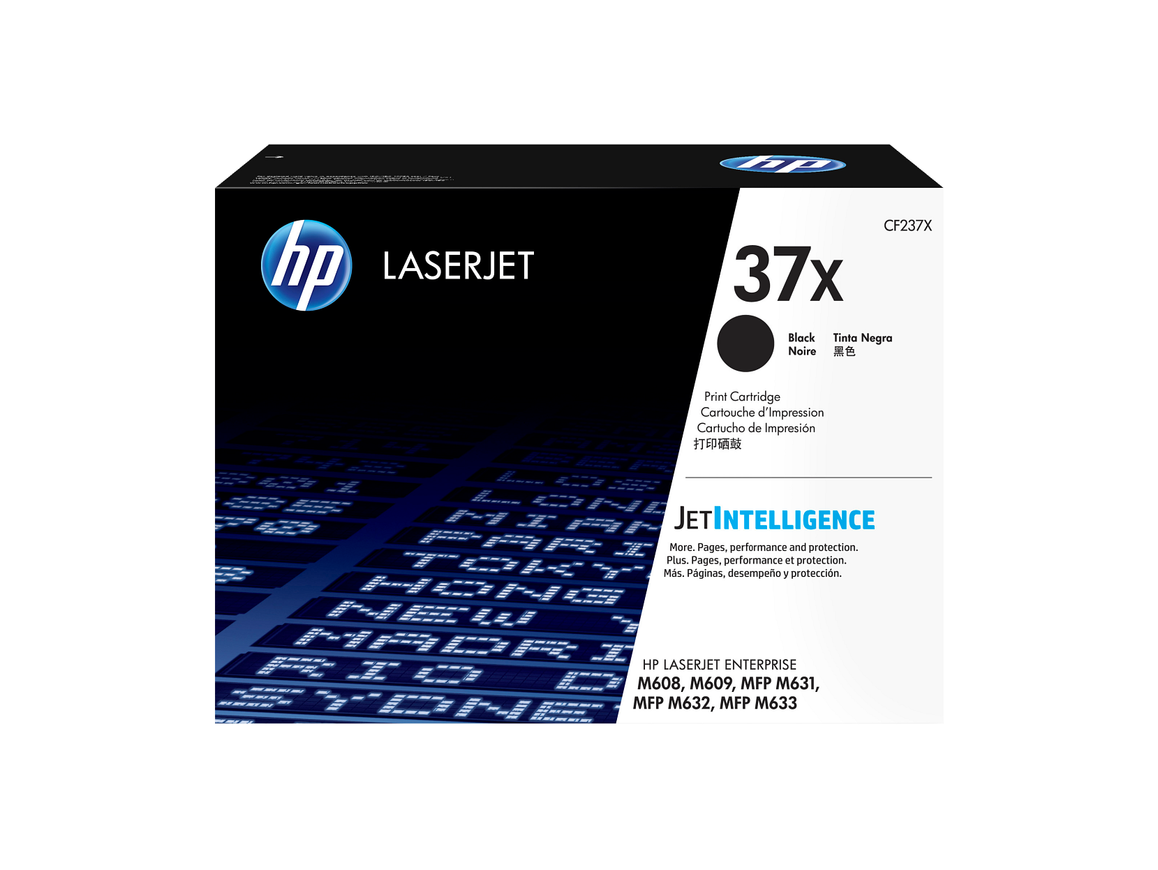 HP 37X Toner Cartridge (CF237X) — genuine HP original, factory sealed box