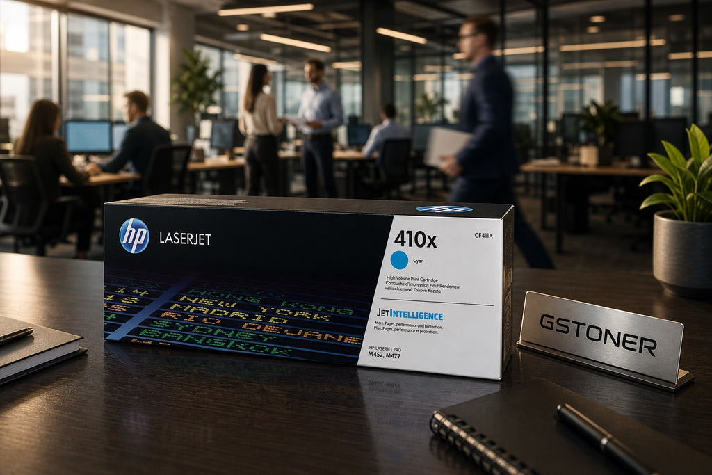 HP 410X Cyan Toner Cartridge — GS TONER studio photo