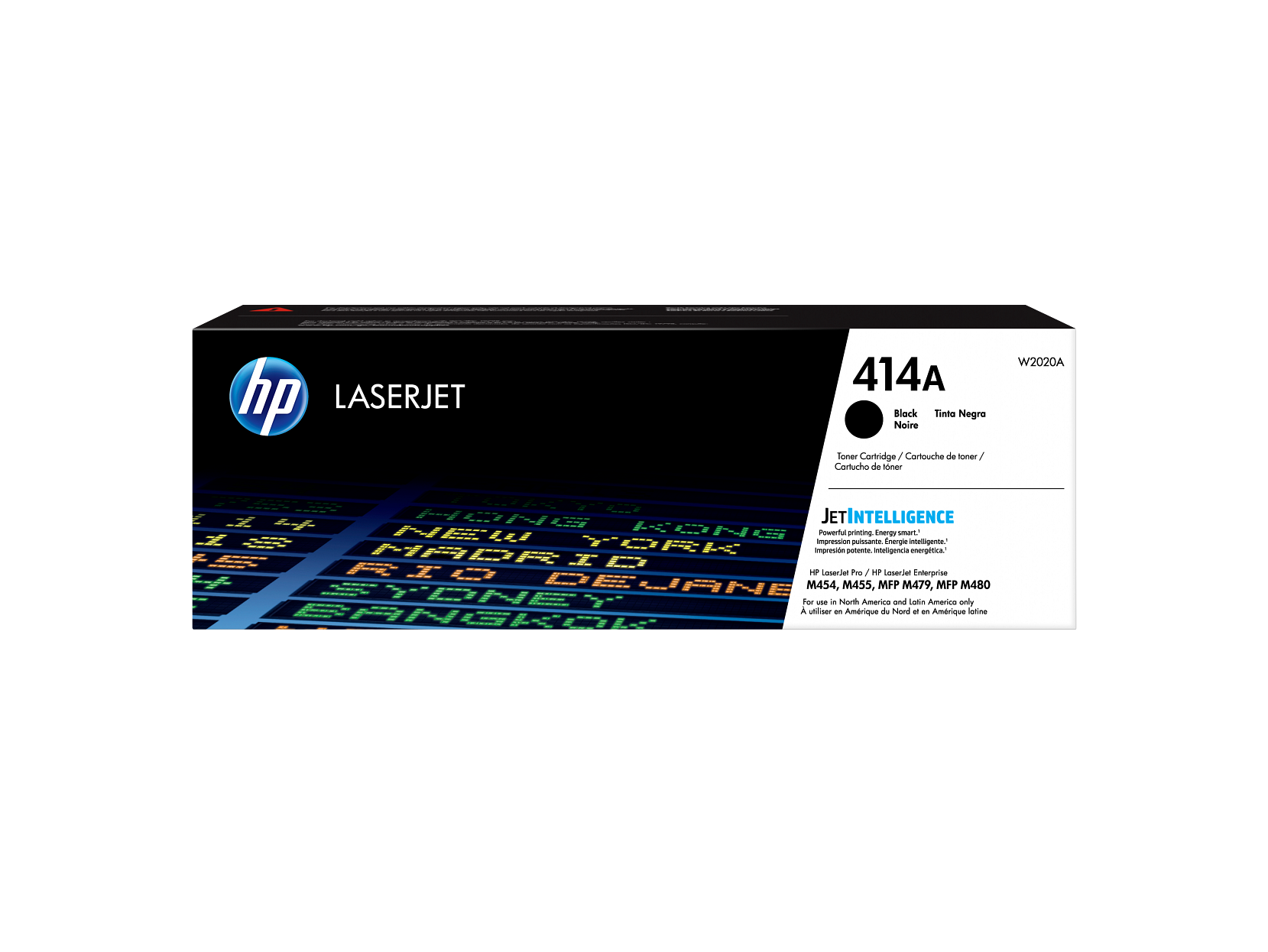 HP 414A Toner Cartridge (W2020A) — genuine HP original, factory sealed box