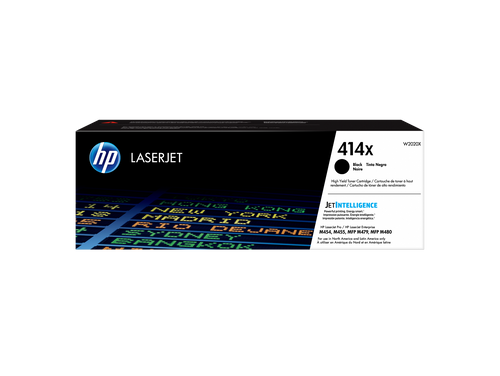 HP 414X Toner Cartridge (W2020X) — genuine HP original, factory sealed box