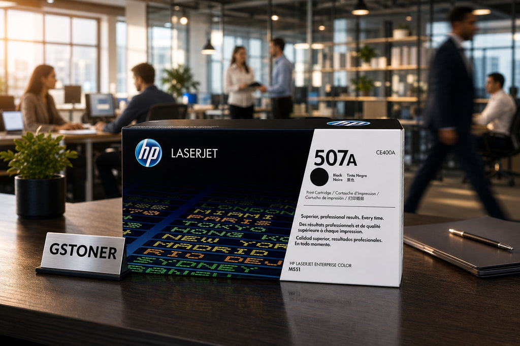 HP 507A Toner Cartridge — GS TONER studio photo