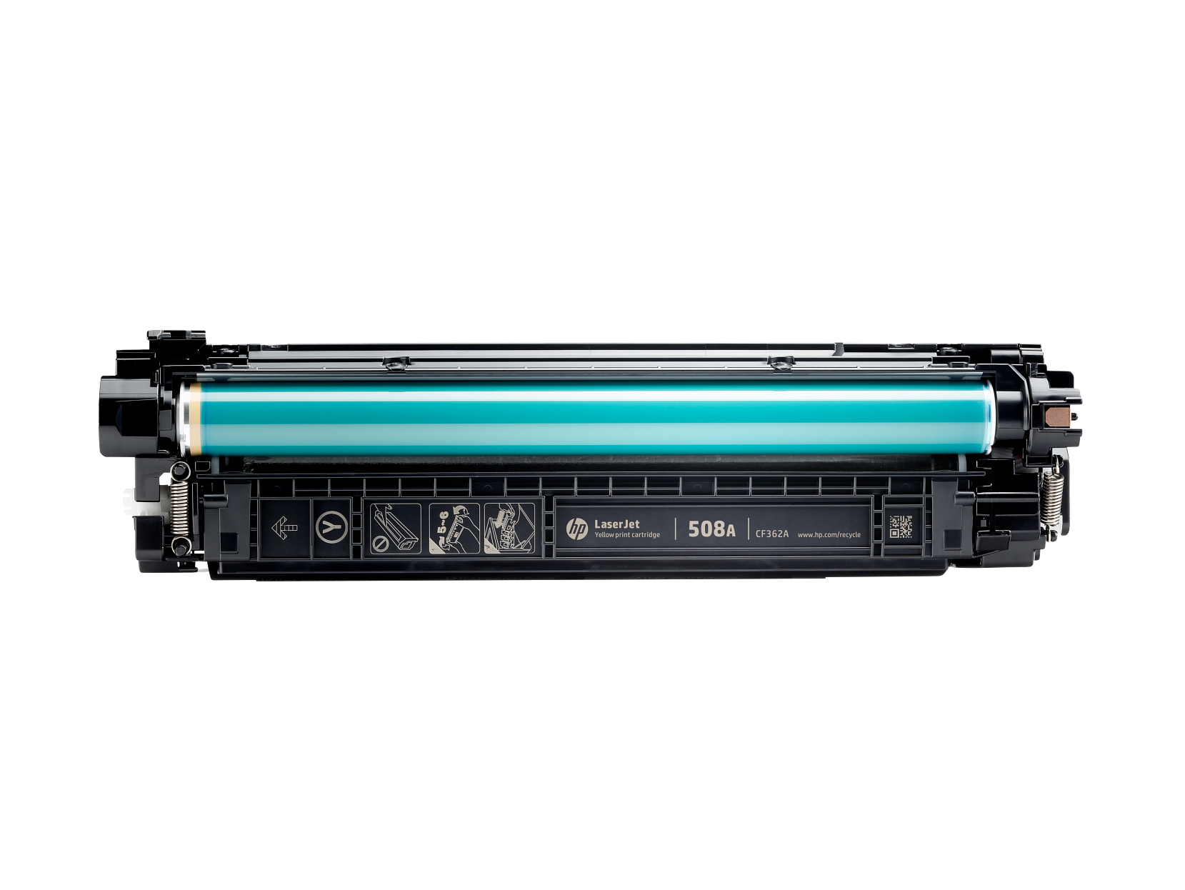 HP 508A Yellow Toner Cartridge (CF362A) — genuine HP original, factory sealed box