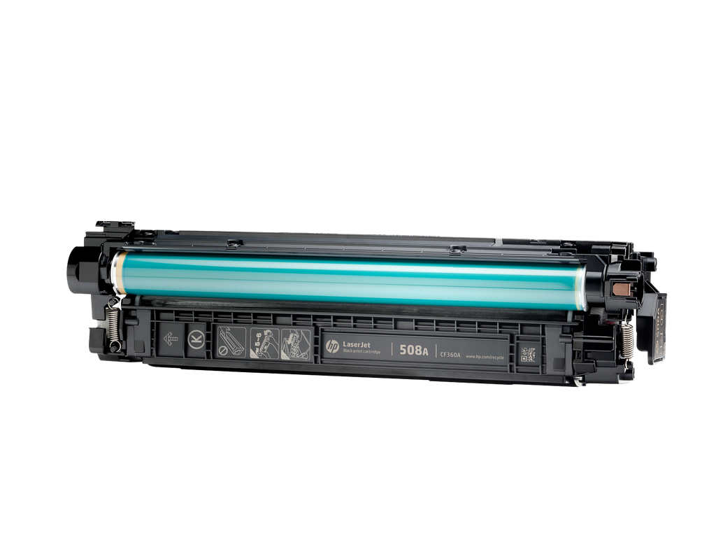 HP 508A Toner Cartridge (CF360A) — genuine HP original, factory sealed box