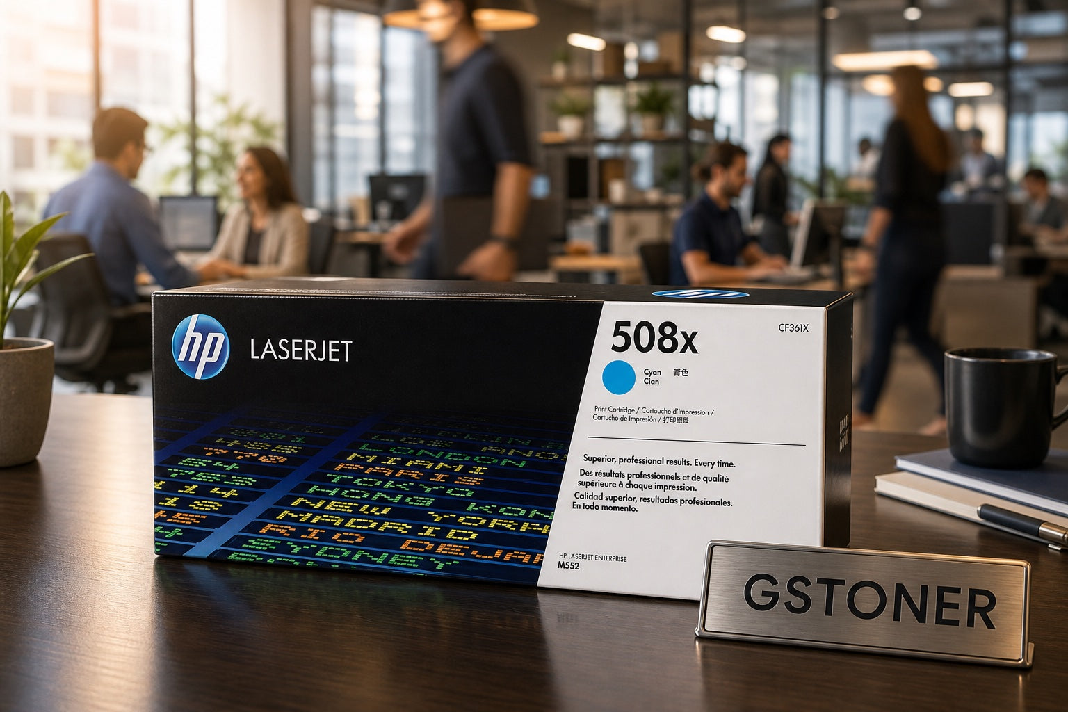 HP 508X Cyan Toner Cartridge — GS TONER studio photo