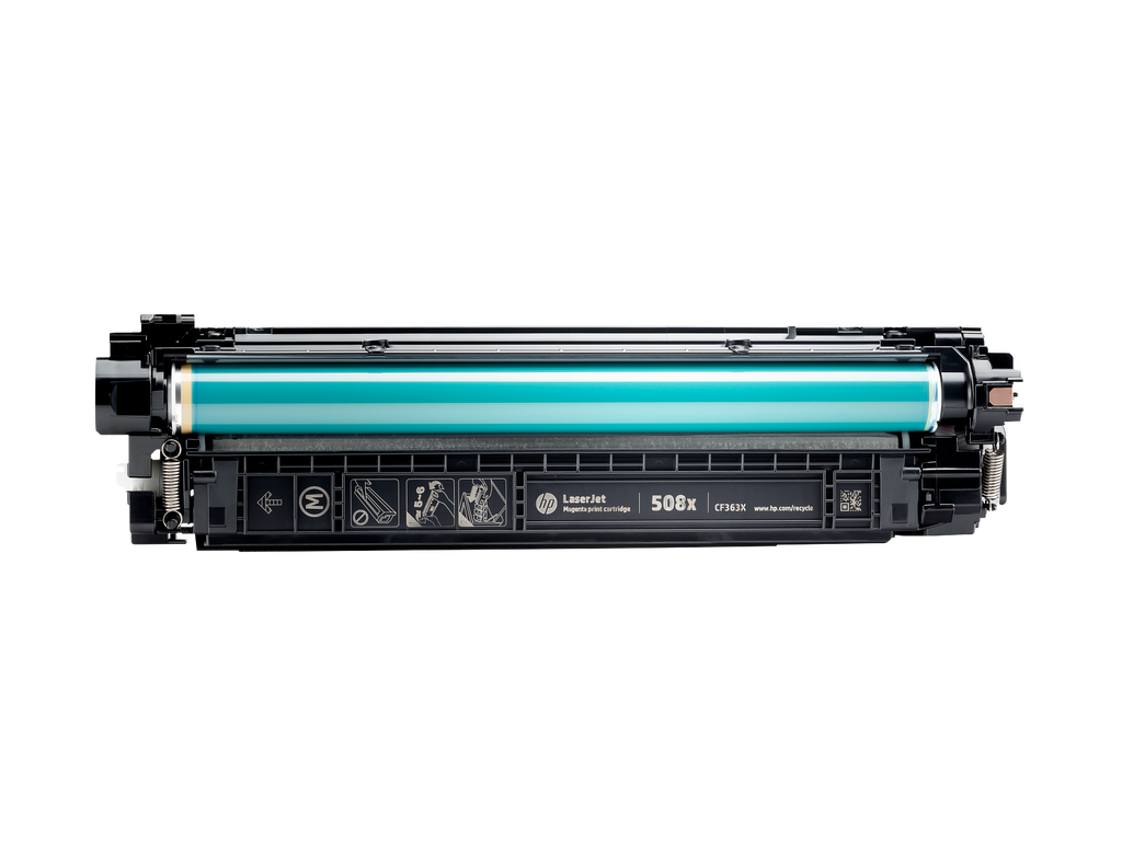 HP 508X Magenta Toner Cartridge (CF363X) — genuine HP original, factory sealed box
