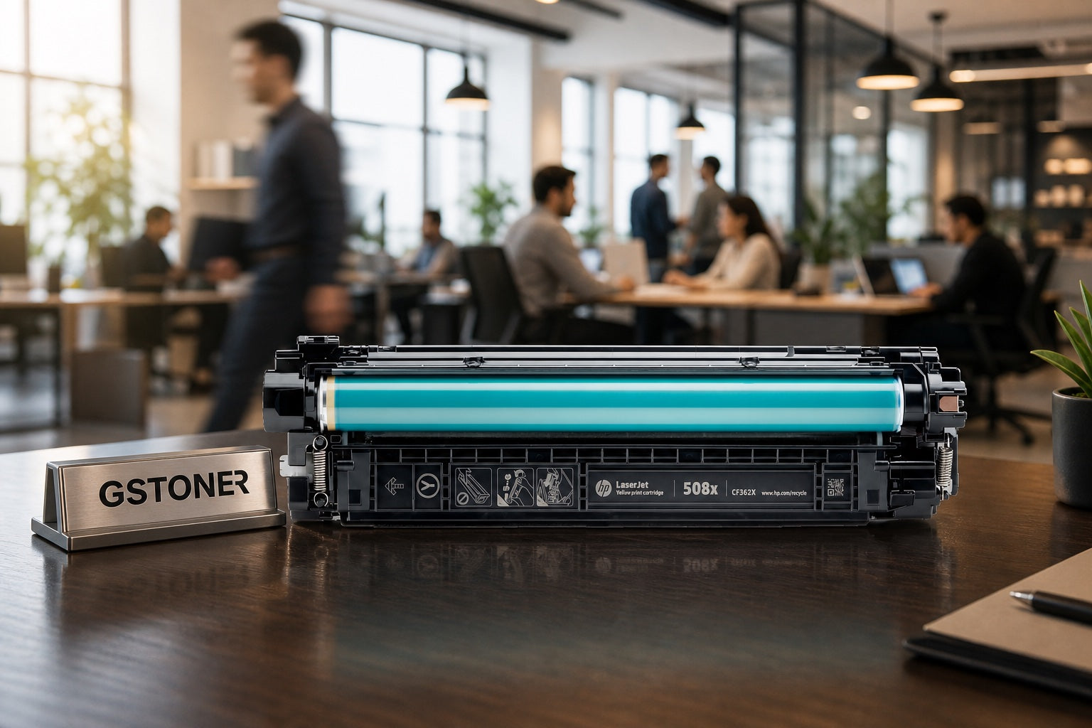 HP 508X Yellow Toner Cartridge — GS TONER studio photo
