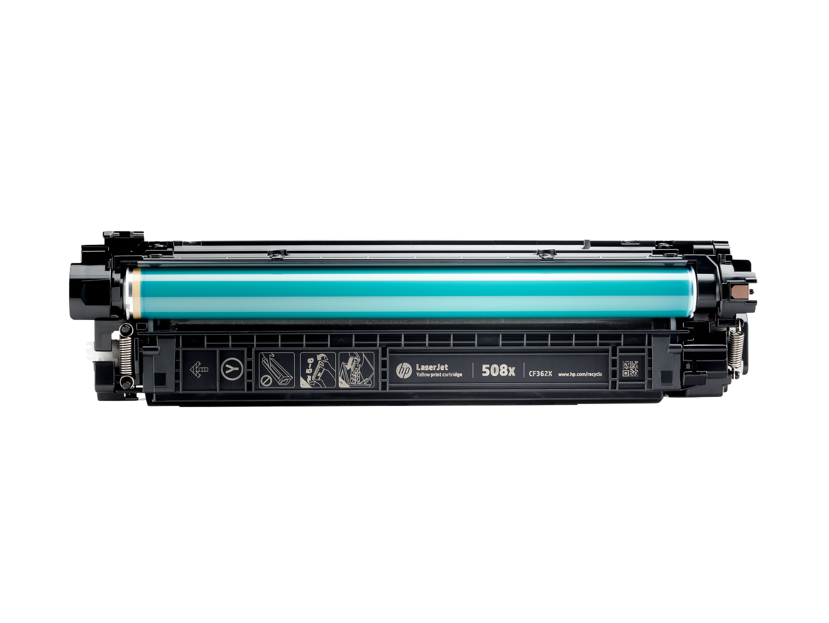 HP 508X Yellow Toner Cartridge (CF362X) — genuine HP original, factory sealed box