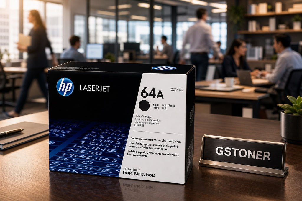 HP 64A Toner Cartridge — GS TONER studio photo